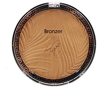 Glam'Up Paris - Poudre Compacte Bronzante - Poudre Bronzante Lumineuse - Éclat - Longue Tenue - 16 gr - Doré