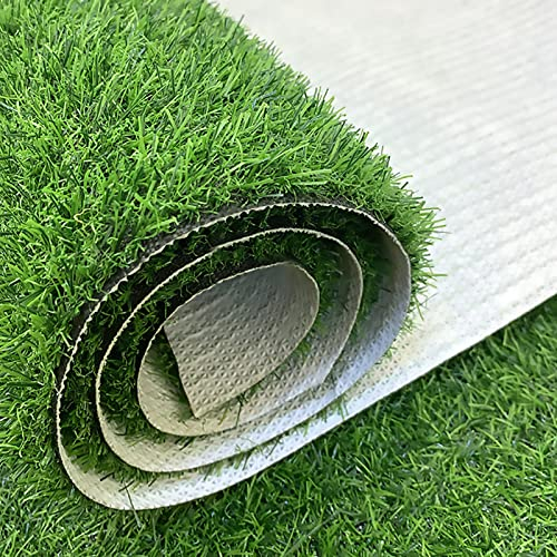 XQKXHZ Rasenteppich Outdoor Meterware 1 X 10M Kunstrasen Outdoor Teppich Wasserfest Kunststoff Realistischer Kunstrasenteppich Grün Outdoor Teppich Für Terrasse Garten Balkon,Unterteil Aus TPR-Latex