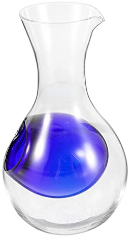 HEMOTON Wein Dekanter Aus Praktischer Glasdekanter Schnellkühldekanter Mit Eisfach Weinkaraffe Zum Dekantieren Stabiler Flaschenkrug Zur Weinlagerung