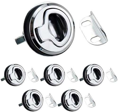 GDWD Pull Lock, Latch Flush Hatch Locker, Pull Lift Hatch Fallenschloss, Möbelschlosser Verriegelung Möbelgriff, Push Lock Schloss für Wohnmobil Camper Camping Boot Wohnwagen Schrank Cabinet