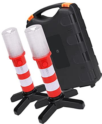 OUNONA Lampe De Travail Urgence Lampe Avertissement Pour Voiture Stroboscopique De Sécurité Avec Support Magnétique