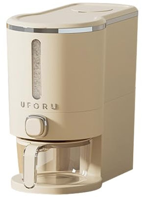 Keyacht Contenitore per Riso in Plastica Dispenser Riso 10 Libbre Scatole di Riso Sigillata a Prova di Insetti e Umidità Secchio per Cereali Riso