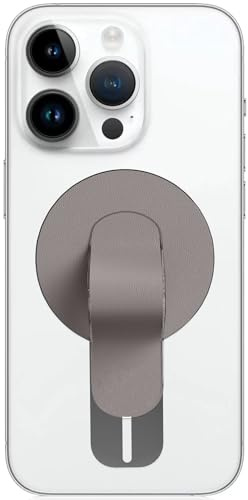 Amayo – Mobiltelefon fingerhållare för magsafe, magnetisk fingerhållare, handtag, magnethållare, smartphone-stativ för iPhone 14, 13, 12 Pro Max, Samsung, Huawei, tillbehör för magsafe (grå)
