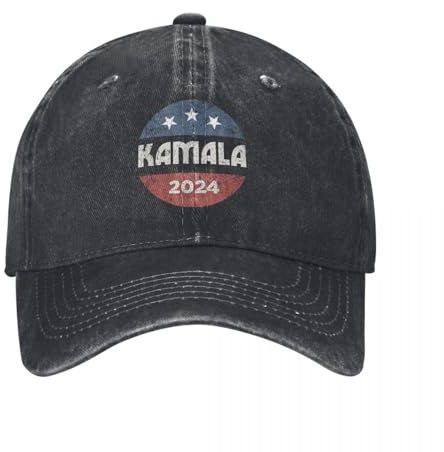 UEYRTYYU Unisex Baseball Caps Jahrgang 2025 Präsident Kampagne Baseballkappe Männer Frauen Distressed Denim Snapback Cap Joe Outdoor Soft