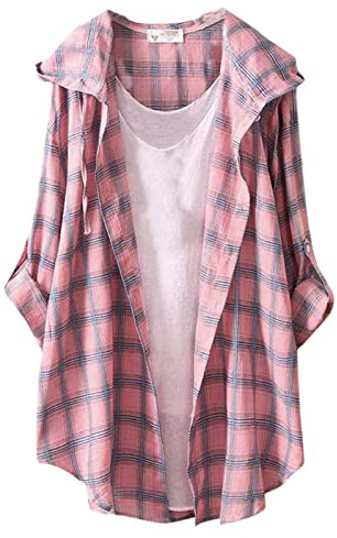 Damen Karierte Bluse Langarm Karohemd Knopfleiste Holzfäller Hemdbluse Lose Langarmshirt V-Ausschnitt Hemdjacke Tunika Für Alltag Und Oktoberfest S-3xl Schwarz Blau Rot Grün Khaki Gelb Marine
