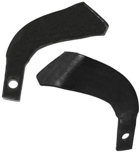 Cuchilla de cuchilla izquierda para motocultor motoazada | 148 x 42 mm | Grosor 5,5 mm | Orificio de montaje Ø10 mm | Pieza de repuesto