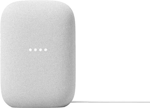 Google Högtalare med Bluetooth – Trådlös musikuppspelning, stark ljudupplevelse, inbyggd assistent, Wi-Fi och Bluetooth-anslutning, smart hemkontroll, stereoparning – Krit