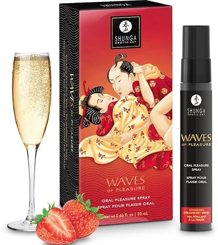 Spray Oral Seductor Sandía, Frutas del Bosque o Fresa – Intensificador de Sensaciones para Juegos Íntimos | Mayor Salivación, Sabor Irresistible, Fácil Aplicación 20 ml (Fresa)