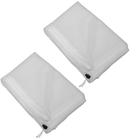 YARNOW Copertura Vegetale Antigelo 2 Pezzi 80X120 CM Cerniera e Coulisse Protezione Isolante Traspirante per Piante da Esterno Arbusti e Alberi da Giardino Invernali