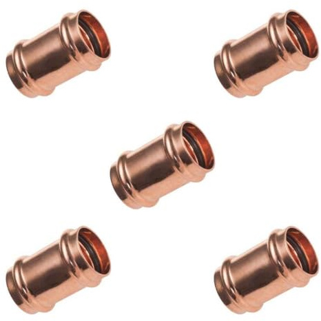 IBP Bänninger - Raccord Cuivre à sertir - Lot de 5 raccords cuivre à sertir Manchons Femelle Ø14