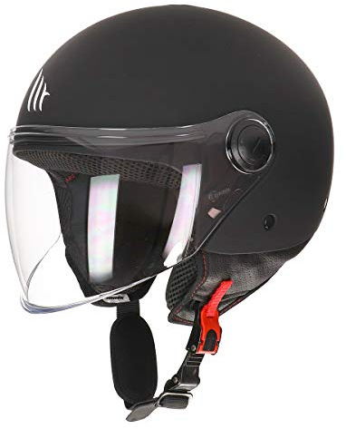MT Helmets unisex – vuxen 110500036 motorcykelhjälm, mattsvart, L