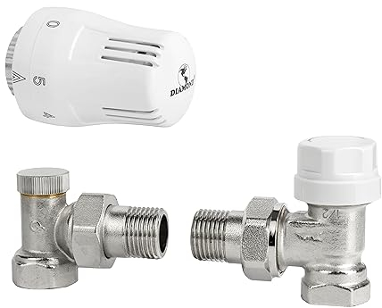 Thermostatsatz = thermostatkopf + thermostatventil + rücklaufverschraubung 1/2 ECK Heizkörper Ventil