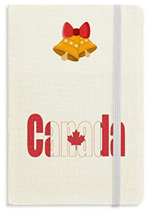 Canadá País Bandera Nombre Cuaderno Diario mas Jingling Bell