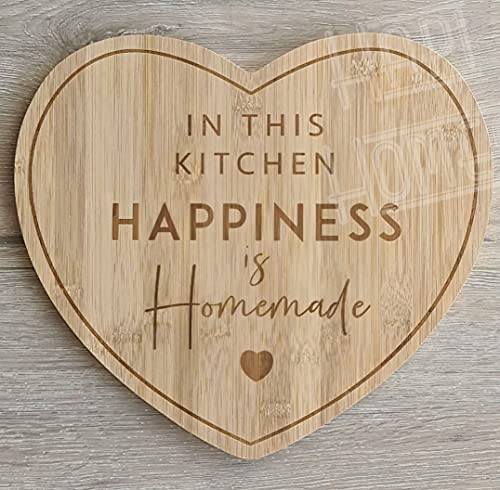 Bamboo Wooden Love Heart Shaped Chopping Cutting Board Kitchen Food Serving Platter