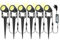 Spot LED Extérieur, 6 Pack Lampe de Jardin 6x3W 1680LM, étanche IP65 Éclairage Spot Extérieur pour la décoration extérieure de jardin de Noël d'Halloween, Blanc Chaud