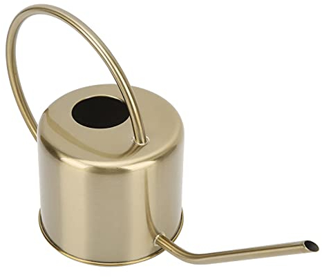 Gießkanne mit langem Mund, Nicht rostig Haltbarer Sprinkler Messing goldene Gießkanne Ornamente für die Dekoration von Blumenschuppen