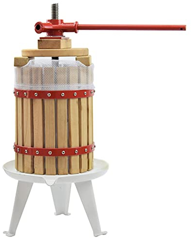 Manuelle Entsafter-Pressmaschine, 6 l, für Obst, Wein, Apfel, Traubenpresse, Presse, Brecher, Apfelwein, Weinherstellung, Presse zur Rückstandstrennung, Saftpresse