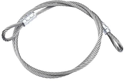 2/3/4/5 mm PVC-beschichtete Kabel mit Ring-Aluminiumhülse, die multifunktionale Sicherheitsseile aus rostfreiem Stahl drückt (Color : 4mm thick, Size : 4M X2PCS)