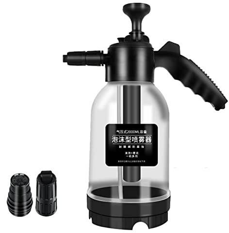 Vaporisateur avec en mousse, pulvérisateur avec capacité de pression 2,5 l, pulvérisateur puissant, pulvérisateur de nettoyage impeccable, vaporisateur avec en mousse pour nettoyeur haute