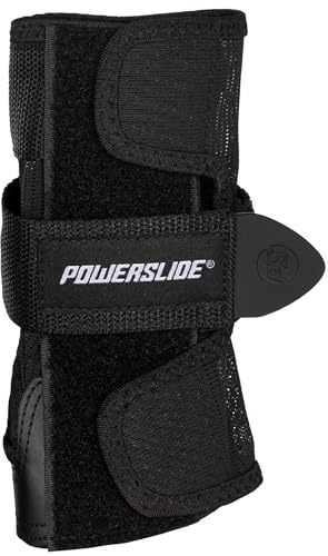 Powerslide Schutzausrüstung Standard Black Wristguard, für Inline- und Roller Skating, Skateboarding, CE-geprüft