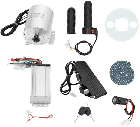 Motore elettrico per bicicletta Go Kart motore elettrico per bicicletta, 3000 W, 72 V, regolatore di velocità brushless per scooter elettrico, bici elettrica, kit di conversione fai da te