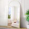 BONEWEI Miroir sur Pied 192 x 85 cm, Grand Miroir Arqué en Pleine Longueur avec Cadre en Aluminium Or, Miroir Mural en Pleine Longueur Convient aux Chambres à Coucher, Entrée, Couloir, Vanité