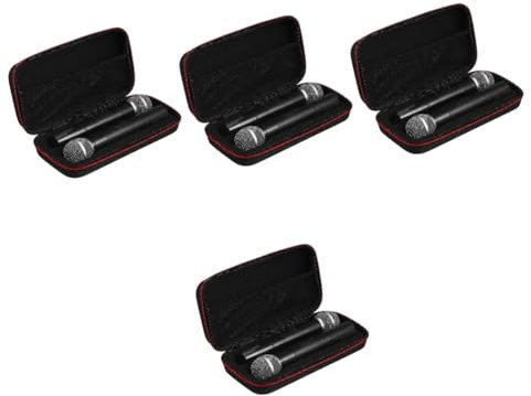 Abaodam 4stücke Cordless Mikrofon Tasche Tragbare Mikrofon-hülle Schutz Für Mikrofone Für Reisen Und Auftritte Leicht Und Robust Mit Sicherem Reißverschluss