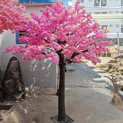Planta de simulación, árbol de cerezo artificial, árbol de los deseos, flor de seda falsa hecha a mano, árbol de durazno for interiores, exteriores, bodas, eventos, fiestas, restaurantes, centros come