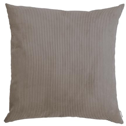 mokebo XXL Sofakissen mit Cordbezug 'Das Anschmiegsame' (90x90x10 cm) Made in Germany, Riesenkissen, Jumbokissen, Couchkissen, Liegekissen oder Bodenkissen in Taupe