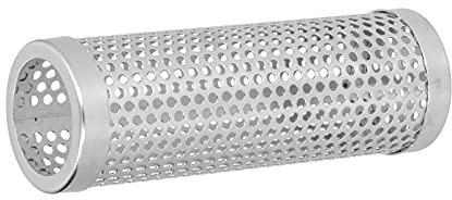 Cocoarm Abnehmbare Räucherbox mit Großem Fassungsvermögen, BBQ-Räucherrohr aus Edelstahl 304 mit Einzigartigem Kreisförmigen Design für Grillen Im Freien und Camping (Länge 15,3 cm x Höhe 5,3 cm