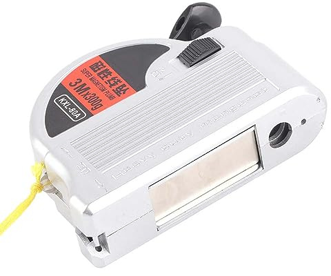 ERYUE Filo a Piombo, Martello a Piombo Magnetico, Filo di Nylon, Distanza Regolabile, Acciaio Al Carbonio, Magnete Potente, /6 M, per Linee di Costruzione e Misurazione (zio paterno)