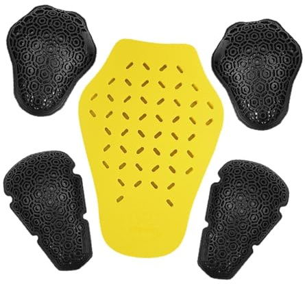 RCGOFOLLOW Protectores de Espalda Ligeros y extraíbles para Motociclistas. Ideales para Actividades de Ocio y Ciclismo. Conjunto Armadura Universal para Chaquetas