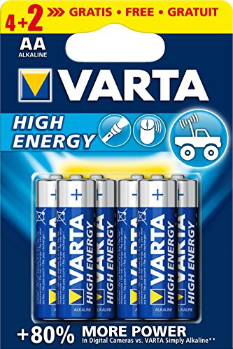 Varta High Energy - Confezione da 6 batterie alcaline (LR6, AA), colore: Blu