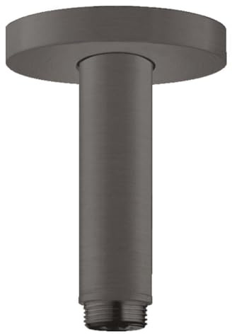 hansgrohe Deckenanschluss S für Regendusche, Anschluss Kopfbrause 10 cm, Brushed Black Chrome