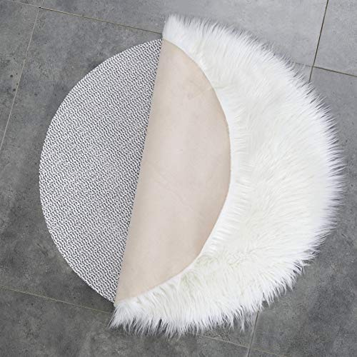 Teppich Wölkchen sous-Tapis Antidérapant | Antidérapant Tapis Stopper | Tapis Antidérapant Découpable Universal pour Tiroir de Voiture Coffre | 110 cm Rond