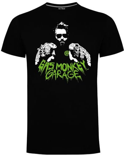 Gas Monkey Garage The Boss Herren-T-Shirt, Schwarz, Größe L, Schwarz , Größe L