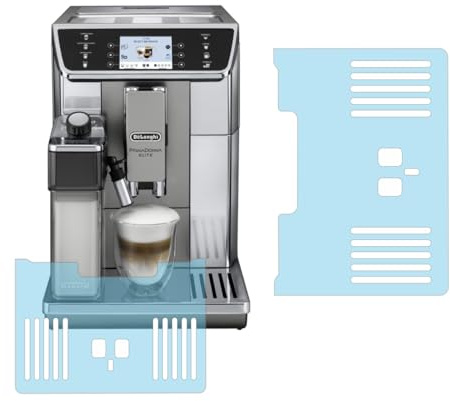 3 x Schutzfolie für DeLonghi PrimaDonna 650.55 | 656.55 | Tassenablage | Kratzschutz transparent | Tropfblech | Abtropfblech