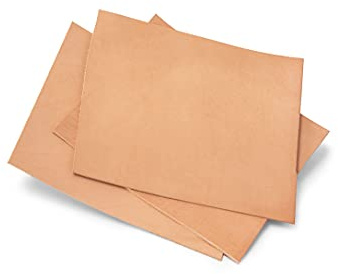 Kohud, Slätt Läder, Tjockt Läder, Snittläder, Vegetabiliskt Garvad Kohud, Läderarbete, Konsthantverk, Dekoration, 3,0 mm Läder Tjocklek, min Storlek A5, 1x Styck | Vegetabil garvad, i olika storlekar och tjocklekar, för pyssel, prägling, stansning och dekoration