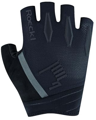 Roeckl Sports Fahrradhandschuh ISERA, Unisex High Performance Fingerhandschuh, Schwarz 8