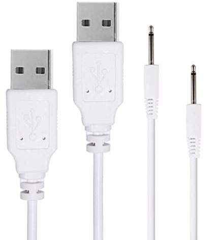 JTMM 2 Pack Replacement DC Charging Cable（2.7ft） USB to DC 2.5mm Fast Charger Cord,Pin USB Fast DC Charging Cable Compatible for Paloqueth,Compatible with Tracys Dog