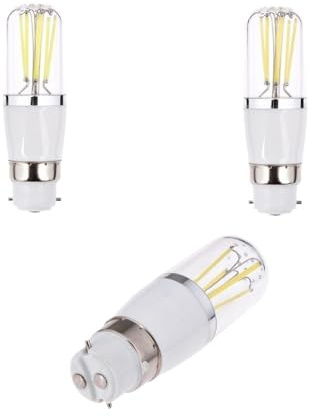 AGIPS Wide Voltage Lights 10pcs AC85-265V 3W 4W 6W Dimmable LED Filament Light E14 E27 B22 Bulb Corn Shape Home Chandelier Lamp Replace 30W-60W Incandescent Household Bulbs