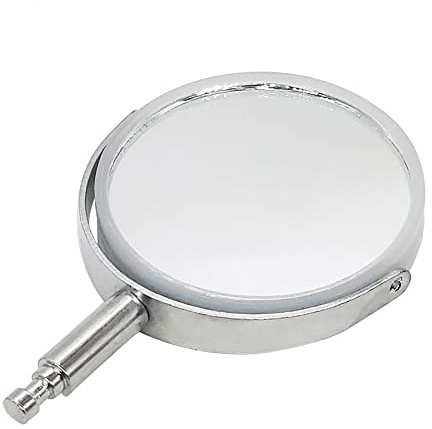 Mikroskop Reflektor Spiegel, Mikroskop Zubehör Optische Glaslinse mit Metallhalterung für XSP00 Optisches Mikroskop
