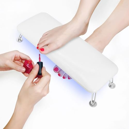 wenxintek LED-UV-Lampe mit Armlehnen, 72 W, professioneller Nageltrockner für alle Gel-Nagellacke und Handablage, Nagelmaschine
