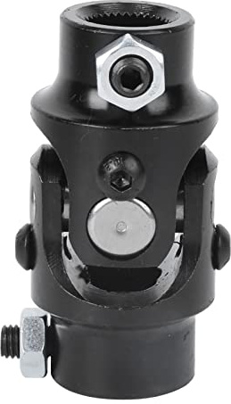 Joint en U D'arbre de Direction 35°, Joints de Cardan et Arbres de Transmission Joint en U D'arbre de Direction 3/4-36 Cannelure X 3/4 Po Dd pour Meuleuses Niveleurs Adaptés pour Mustang (Le noir)