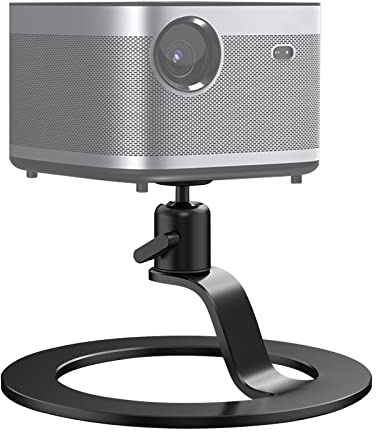 Desktop Mini Projector Stand, 360° Rotation Angle Adjustable Stand with 1/4'' Mounting Screw and Ball Head, Aluminum Alloy Table Mobile Projector Mount Bracket for Projectors, Mic, Cameras, Webcam