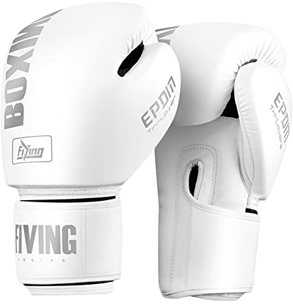 MOLVUS Boxhandschuhe, Trainingshandschuhe für Männer und Frauen, professionelle Mikrofaser-Leder, Erwachsene, Kampfhandschuhe, Handgelenkschutz, atmungsaktiv, grau, 227 g (grau, 340 g)