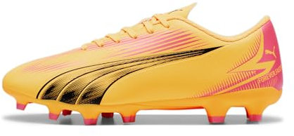 PUMA Men's Ultra Play Firm, Artificial Ground Soccer Cleats Sneaker, Sun Stream-puma Black-sunset Glow, 8 UK