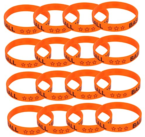 TOYANDONA 20st Motivationsarmbänder Basketball Silikonarmbänder Sportarmbänder Armbänder Für Sportmannschaften Motivationsarmbänder Aus Silikon Gummiarmbänder Party-armband Schmuck Angepasst