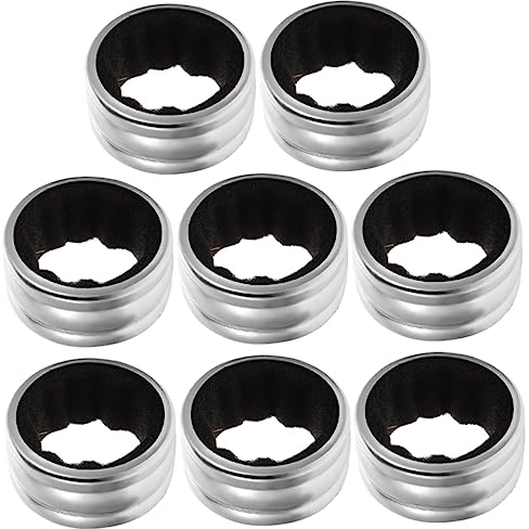 Alipis 8pcs Leakproof Wine Bottle Drip Collar Red Wine Spill Ring Bottle Stopper for Red Drip Ring Collar