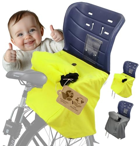 BambiniWelt by Rafael K. Kinder Beinwärmer [Beinabdeckung für Fahrradsitz] Fußsack kompatibel mit Römer Fahrradsitz inklusive Handmuff Microfleece Wind- und wasserabweisend